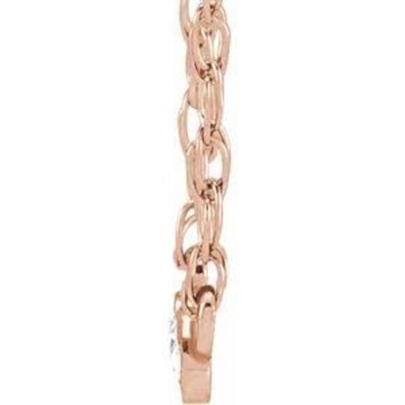 Kazi Luxury 14K Rose Gold .03 CTW Rose-Cut Natural Diamond 18
